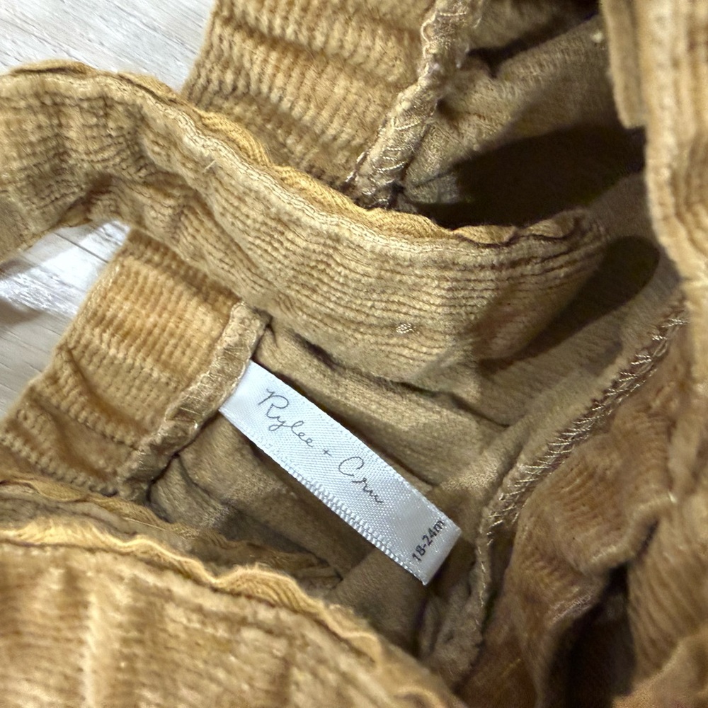 Rylee + Cru Tan Corduroy Girl Dress - Picture 4 of 4